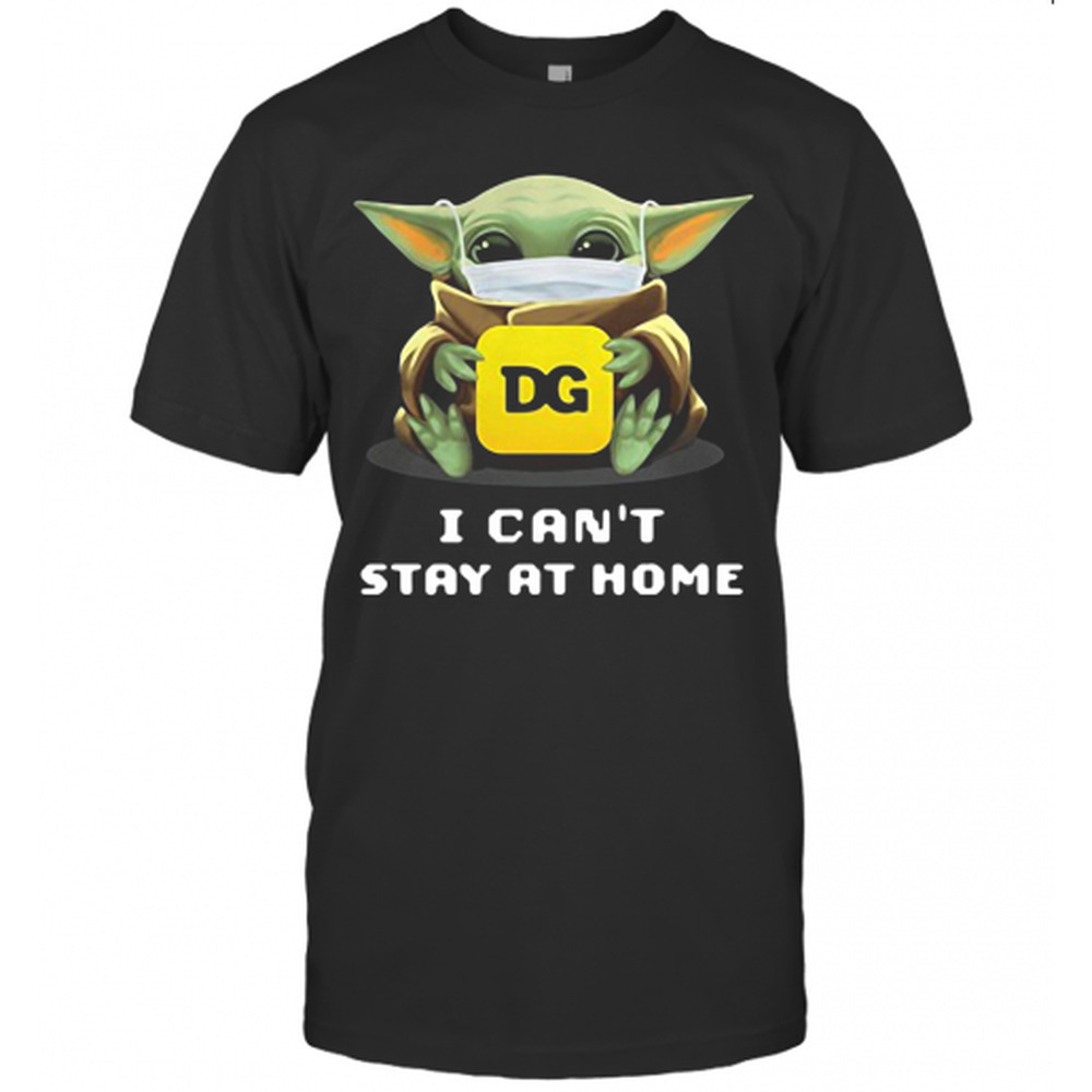 Star Wars Baby Yoda Hug Dg I Cant Stay At Home Mask Covid 19 T-Shirt